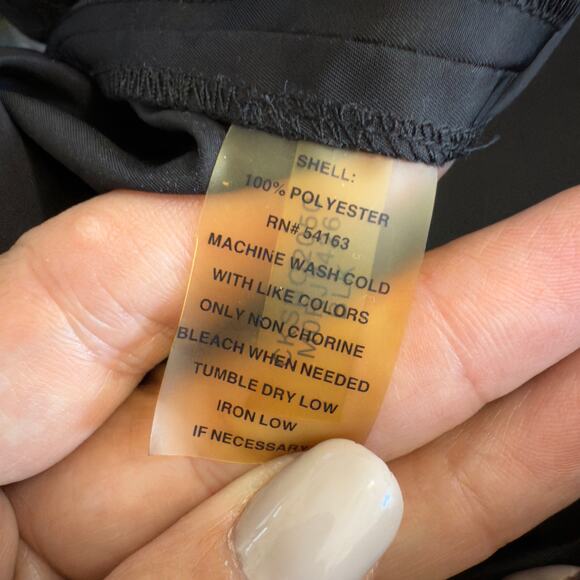 Calvin Klein size Large women's black long line tunic length jacket, #4176 - Picture 12 of 13